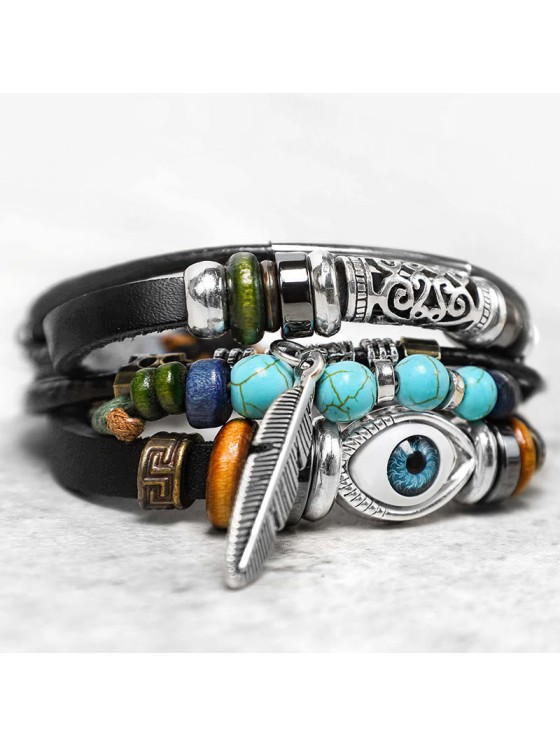 Buddha Stones Tibetan Turquoise Evil Eye Purification Bracelet