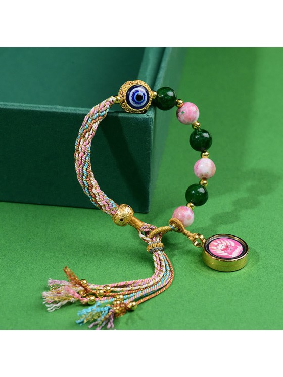 Buddha Stones Tibet Evil Eye Nine Tailed Fox Thangka Keep Away Evil Spirits String Bracelet
