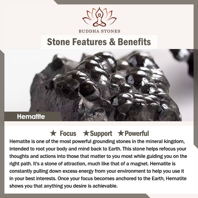 Buddha Stones Evil Eye Hematite Tiger Eye Protection Beaded Bracelet Bracelet BS 2